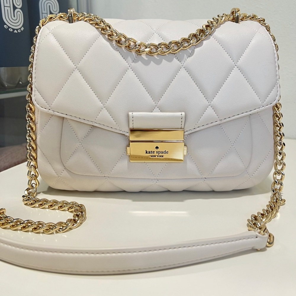 Kate Spade Carey Small quilted Flap Shoulder/crossbody bag.